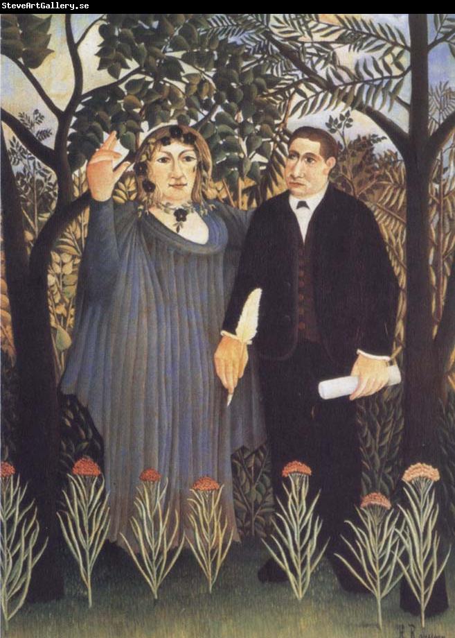 Henri Rousseau The Muse Inspiring the Poet